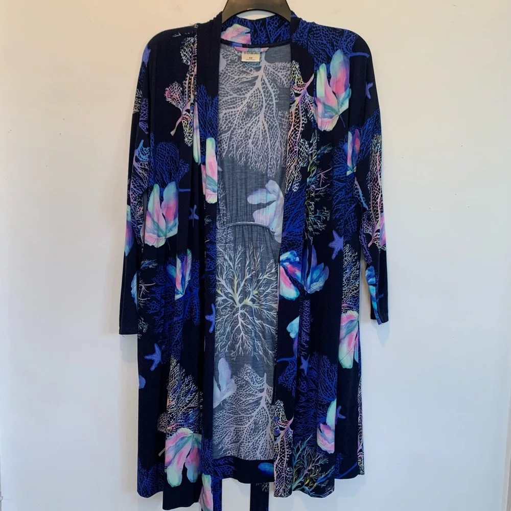 Soma Cool Nights Short Robe Under The Sea
